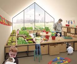Une Ferme Ecole Apprend Aux Enfants A Faire Pousser Leurs Propres Cultures Ferme Prescolaire Enseignement Pour Enfants Design Maternelle
