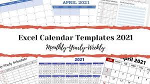 These documents are free yearly 2021 printable calendar with adequate space for writing notes. Free Printable 2021 Excel Calendar Template Calendarglobal