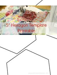 Free printable 5 inch hexagon pattern. 5 Inch Hexagon Template Printable And Baby Quilt Pattern Patchwork Posse