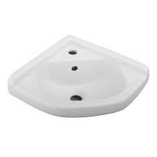 white wall mounted corner sink 4 750wh