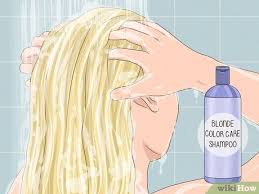 I wouldn't use bronzer, and keep my skin pale, sometimes teaming it with red. 3 Ways To Bleach Hair Blonde Wikihow
