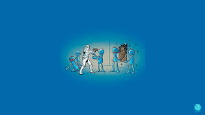 This opens in a new window. Hd Wallpaper Blue Chewbacca Humor Meeseeks Mr Meeseeks Rick And Morty Wallpaper Flare