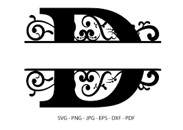 Although not discussed in this tutorial, it is possible to change the score layers to score using the cricut scoring tool instead of cutting. D Alphabet Split Font Monogram Graphic Graphic By Redcreations Creative Fabrica