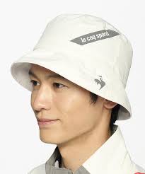 【公式】ルコックスポルティフ ゴルフ レインハット メンズ 耐久撥水 透湿性 バケットハット 雨対策 アクセサリー 小物 帽子 ゴルフウェア おしゃれ  スポーツ ブランド 2025年春夏モデル QGBXJC70