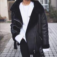 Zara Biker Oversized Jacket Jacket Outfit Women Fashion Shearling Jacket Outfit