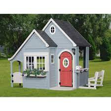 Ein spielhaus aus holz oder kunststoff, auf stelzen oder sogar mit rutsche? Spielhaus Spring Cottage Kaufen Bei Obi