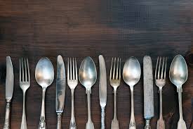 The trudeau silicone utensil set contain the perfect tools to mix, scoop, scrape, spread and whisk delectably smooth cake batter or cookie dough. How To Clean Silver Cutlery And Utensils Epicurious