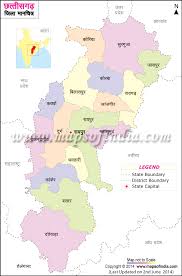 Roads, highways, streets and buildings on satellite. Chhattisgarh District Map In Hindi Chhattisgarh