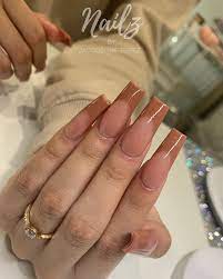 Dallas Tx On Instagram Frenchies Are Really In Right Now Long Acrylic Nails Coffin Brown Acrylic Nails Long Acrylic Nails
