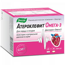 Kompleks Ateroklefit Omega 3 Udvoennaya Sila Dlya Kontrolya Holesterina