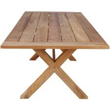 Teak Wood Cross Indoor Outdoor Dining Table 87 X 40 Dining Table Solid Wood Dining Table Teak Dining Table