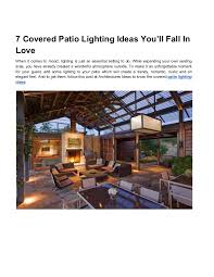 Home » outdoor ideas » 20 impressionable covered patio lighting ideas. Covered Patio Lighting Ideas You Ll Fall In Love