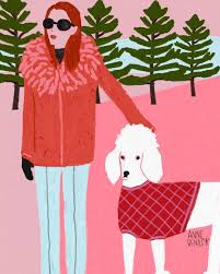 Illustrated Portraits Of Curious People You Ll Want To Meet With Images Poodle Drawing People Illustration Colorful Portrait