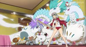 Round 2 The Soumin Shourai Allowing Ichiko To Manifest Her Good Fortune Into Various Creatures Good Luck Girl Awesome Anime Anime