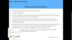 Kenya Obtain A Divorce Decree English Youtube