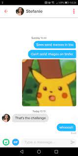 Thankfully, the top dating apps allow you to streamline the process. Her Bio Said Send Memes Tinder