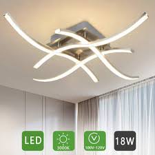 Depuley Led Modern Ceiling Light Contemporary 4 Light Flush Mount Ceiling Lamp Modern Ceiling Light Ceiling Lights Ceiling Lamp