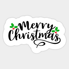 Merry Christmas Stickers Merry Christmas Merry Christmas Sticker Teepublic