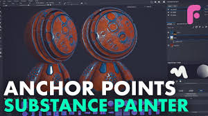 using normal maps and anchor points in substance painter normal map substances 3d modeling tutorial
