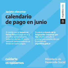 Este viernes 18 de junio se acreditarán los montos de los titulares de la tarjeta alimentar. Tarjeta Ministerio De Desarrollo Social De La Nacion Facebook