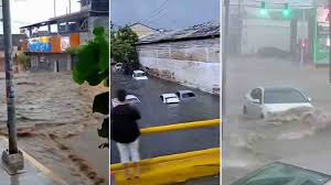El huracán Simón ya causa lluvias torrenciales e inundaciones en Acapulco, México