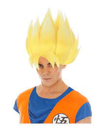 Perruque jaune Goku Saiyan Dragon ball Z™ adulte - Vegaooparty