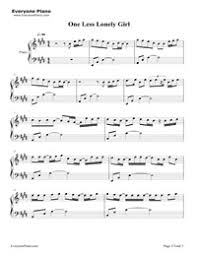 We did not find results for: One Less Lonely Girl Justin Bieber Free Piano Sheet Music Piano Chords