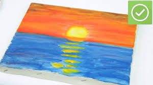 Blend your pinks and reds into more orange or pinkish colors, blending into an orange, yellow, golden color for the setting sun. How To Paint A Sunset 13 Steps With Pictures Wikihow