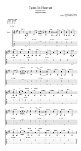 Tears In Heaven Tab Guitar Tabs Tears In Heaven Guitar Lessons Songs