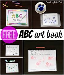 Free Printable Abc Book Playdough To Plato Abc Art Abc Printables Alphabet Preschool