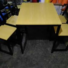 Meja jati, plastik, kantor, meeting. Jual Paket 1 Set Meja Kursi Cafe Minimalis Industrial Meja Kursi Resto Kota Bandung Cemarable House Tokopedia