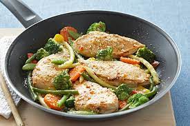 Skillet Chicken With Vegetables Parmesan My Food And Family