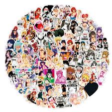 100pc Sexy Hentai Anime Waifu Girl Stickers Women Bikini Bunny Manga Decal  Vinyl 