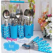 Sendok set polkadot isi 24 pcs merah sendok garpu pisau dining cutleryrp68.000 Sendok Polkadot Vicenza Stainless Stell Cutlery Set V245c Shopee Indonesia