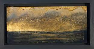 I love all of the gold leaf home decor that is popular this fall, so i thought this is a great idea but how well would these paints last outside? Adding Gold Leaf In Oil Painting With 5 Easy Steps Tropic Drawing