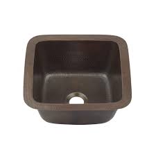 copper bar and prep kitchen sink