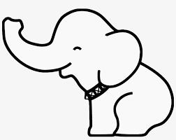 Line drawing, also called contour drawing, primarily uses the line to indicate a change of plane. Pin Elephant Outline On Pinterest Elephant To Draw Easy Png Image Transparent Png Free Download On Seekpng