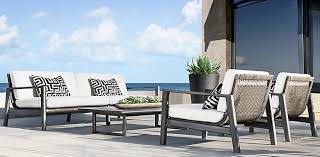 Mesa Aluminum Furniture Collection Slate Rh Modern Aluminium Outdoor Furniture Aluminum Furniture Quality Outdoor Furniture