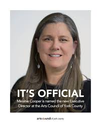 🎉 Exciting News from the Arts Council of York County! 🎨 As of today,  August 14, 2024, Melanie Cooper has been officially named the new Executive  Director. Melanie has been serving as
