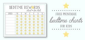 37 scientific bedtime reward chart printable free