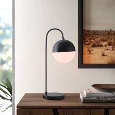 The white hardback shade is a bold contrast to the dark brown and gold frame. Desk Lamps On Sale Now Wayfair