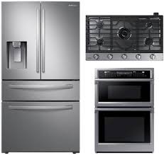 Samsung 4 piece black stainless steel kitchen appliances package. Samsung 1075868 Appliances Connection