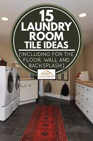 All of our designs can be made into decal stickers or single use stencils for painting on a surface! 15 Laundry Room Tile Ideas Including For The Floor Wall And Backsplash Home Decor Bliss