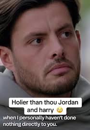 Jordan Standing Up for Harry Towie