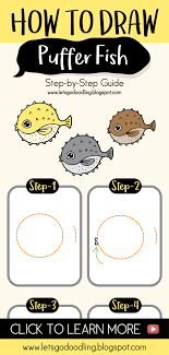 How To Draw Puffer Fish Easy Step By Step Tutorials Drawing Kawaii Cute Pufferfish Fish Tutorials Fish Drawings Drawing Tutorial Step By Step Drawing