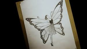 Fairies have gossamer wings that are similar to a butterfly, so it is easy to distinguish the difference between fairies and angels. Easy Fairy Drawing Pencil Sketch How To Draw A Girl With Butterfly Wings For Beginners Art Video Youtube