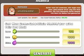 I want gems for clash of clans. 3. Coc Tool