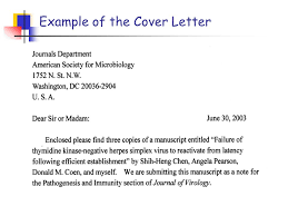Here's how to write a great one. Cover Letter Example For Journal Submission