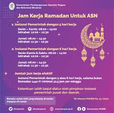 Ada banyak keutamaan bulan ramadhan yang perlu diketahui oleh umat. Kementerian Pendayagunaan Aparatur Negara Dan Reformasi Birokrasi Jam Kerja Asn Selama Bulan Ramadan