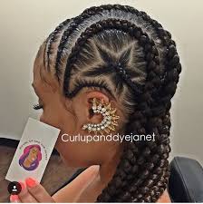 Goddess Braids With Star Hair Styles Natural Hair Styles Braided Hairstyles